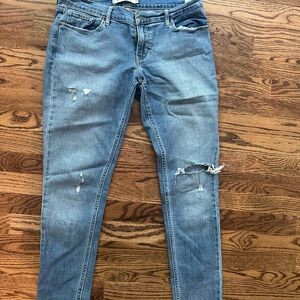 Levi’s skinny Women's Blue Distressed Jeans